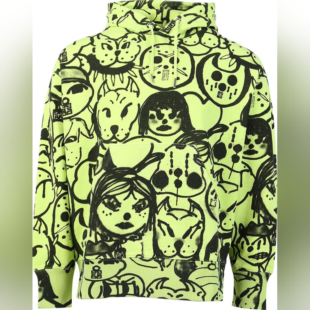 New Givenchy All-Over Family Oversized Hoodie Sweatshirt